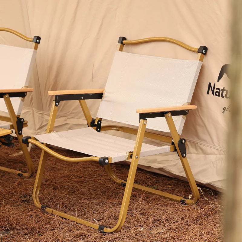 Portable Ultra Light Wood Grain Armchair