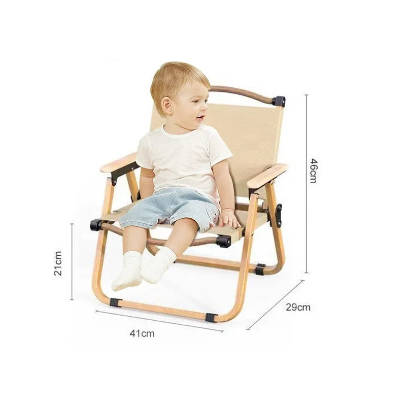 Portable Ultra Light Wood Grain Armchair